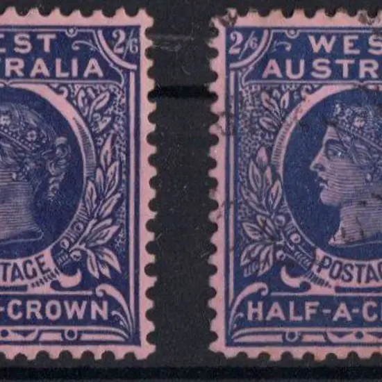 1902 2/6d deep blue/rose. Upright wmk. Mint & ...
