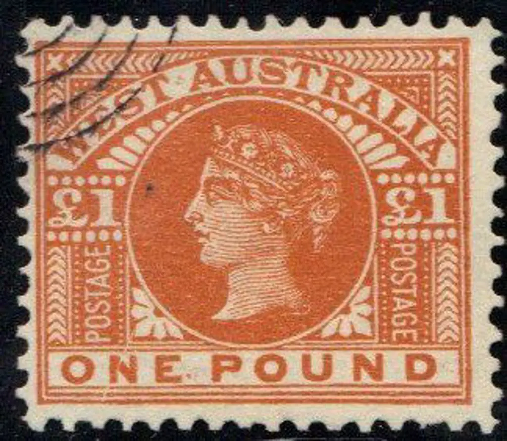 1902 £1 orange-brown. Fresh C.T.O. with concentric ... Image 1++