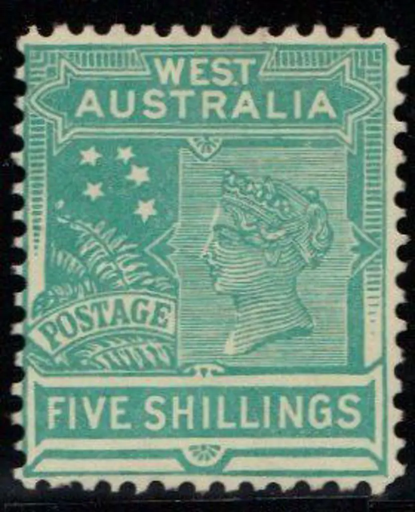 1902 5/- emerald. MLH & CTO copy with presentation ... Image 1++