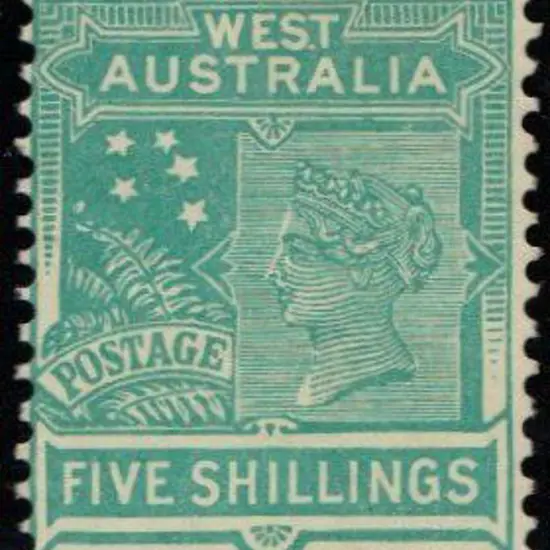 1902 5/- emerald. MLH & CTO copy with presentation ...