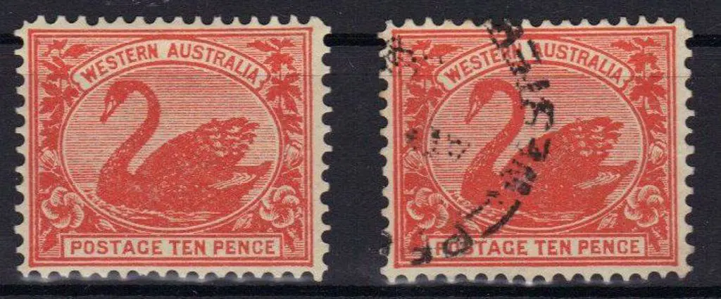 1903 10d red, V & Crown wmk. Mint & used examples. ... Image 1++