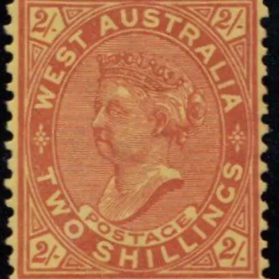 1906 2/- orange/yellow with upright wmk. Mint & ...
