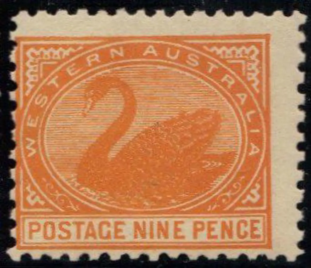 1903 9d orange V/Crown, perf. 11. MLH centred down ... Image 1++