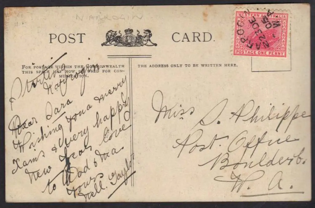 1905 (23rd Dec) Advertising card "On Sheldon's New ... Image 1++