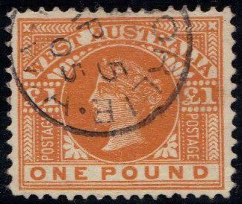 1905 £1 orange. VFU with Kalgoorlie 3b cds ... Image 1++