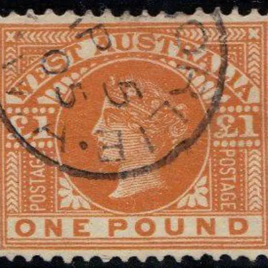 1905 £1 orange. VFU with Kalgoorlie 3b cds ...