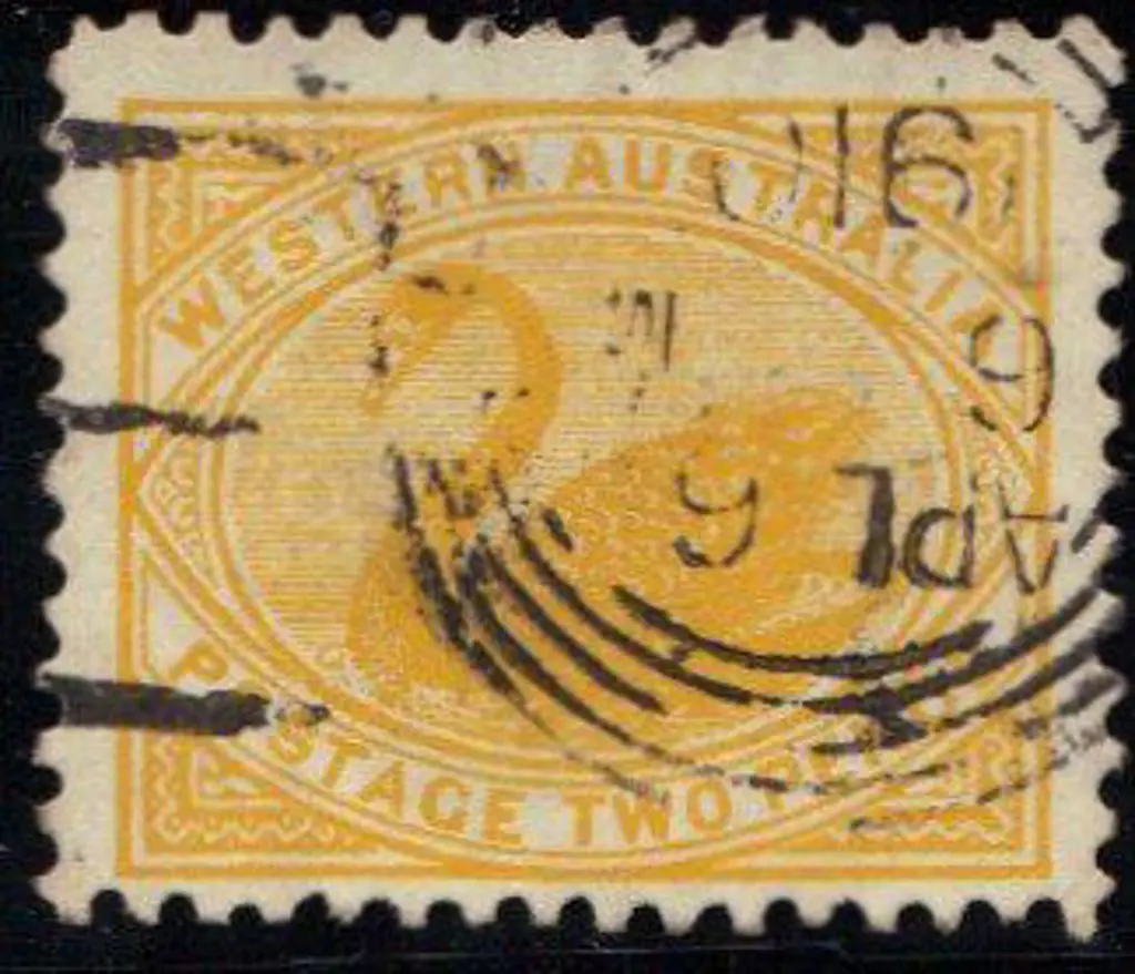 1905 2d yellow with crown/A upright wmk. Perf 12 x ... Image 1++