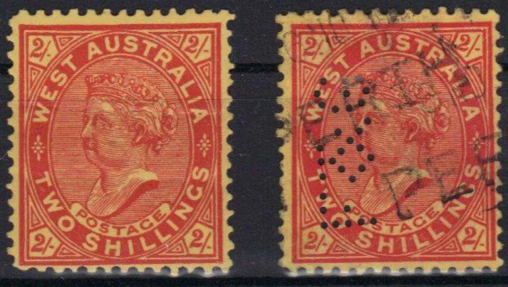 1911 2/- bright brown-red on yellow. Upright wmks. ... Image 1++