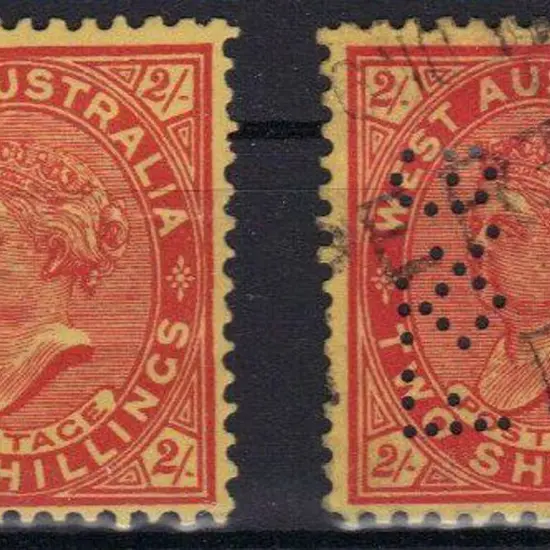 1911 2/- bright brown-red on yellow. Upright wmks. ...