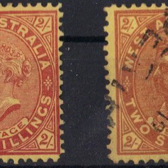 1911 2/- brown/yellow with upright wmk. MLH & F/U ...