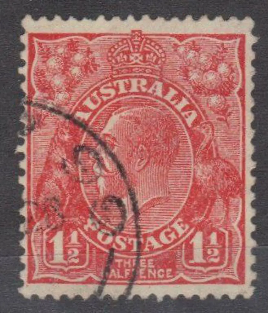 (Group) 99 Type c? Very rare part strike on 1½d ... Image 1++