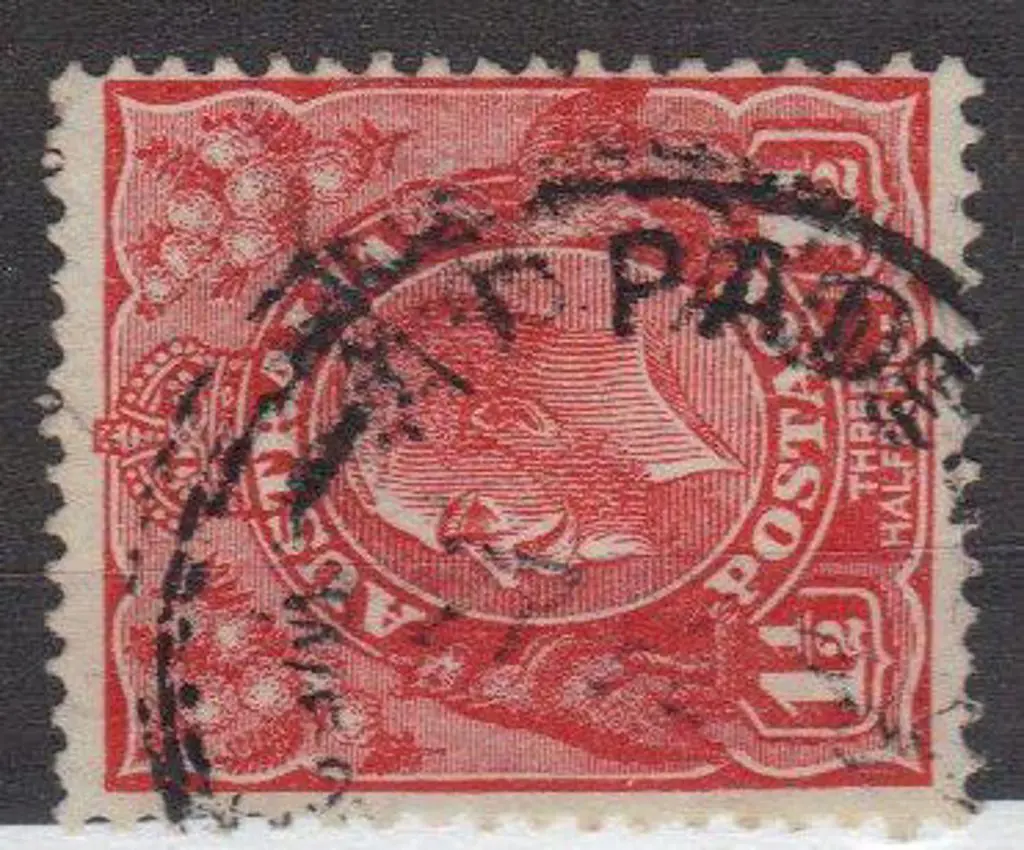 Appadene A30 Part strike on 1½d red KGV (date ... Image 1++