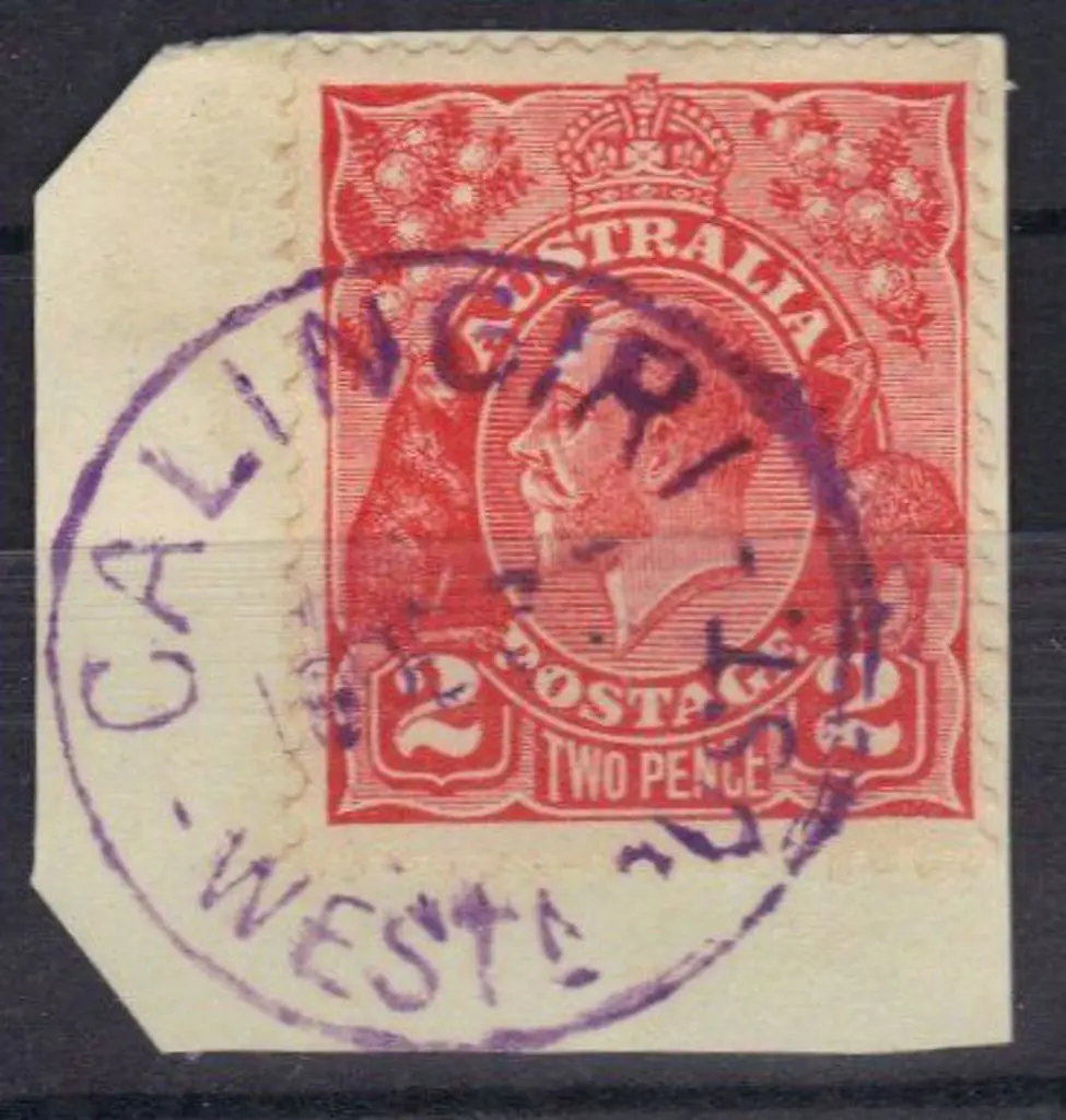 Calingiri B27 in violet ink. Not recorded in ... Image 1++