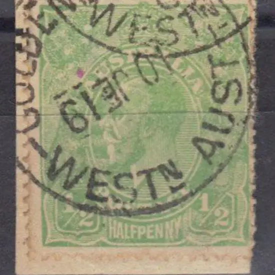 Golden Ridge B28-b on ½d green KGV for 10 Jun ...