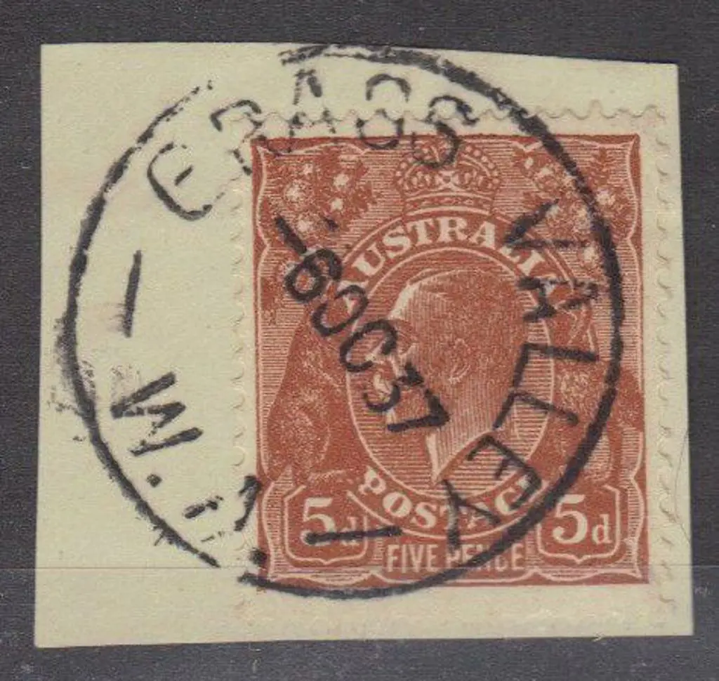 Grass Valley C3.  A superb strike on 5d brown KGV ... Image 1++