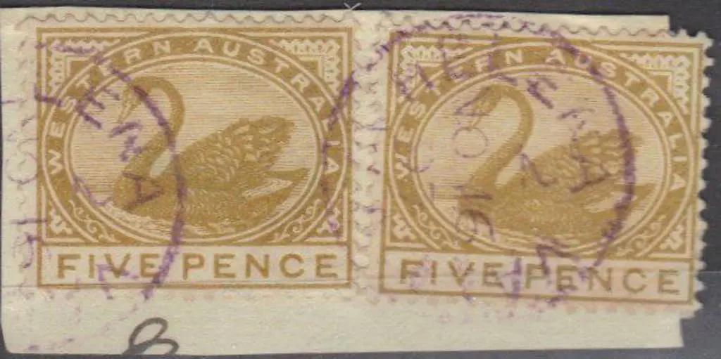 Helena Vale 3b in 2 Complete strike in violet ink ... Image 1++