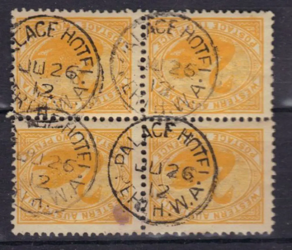Palace Hotel 3b. Superb block 4 with strikes on 2d ... Image 1++