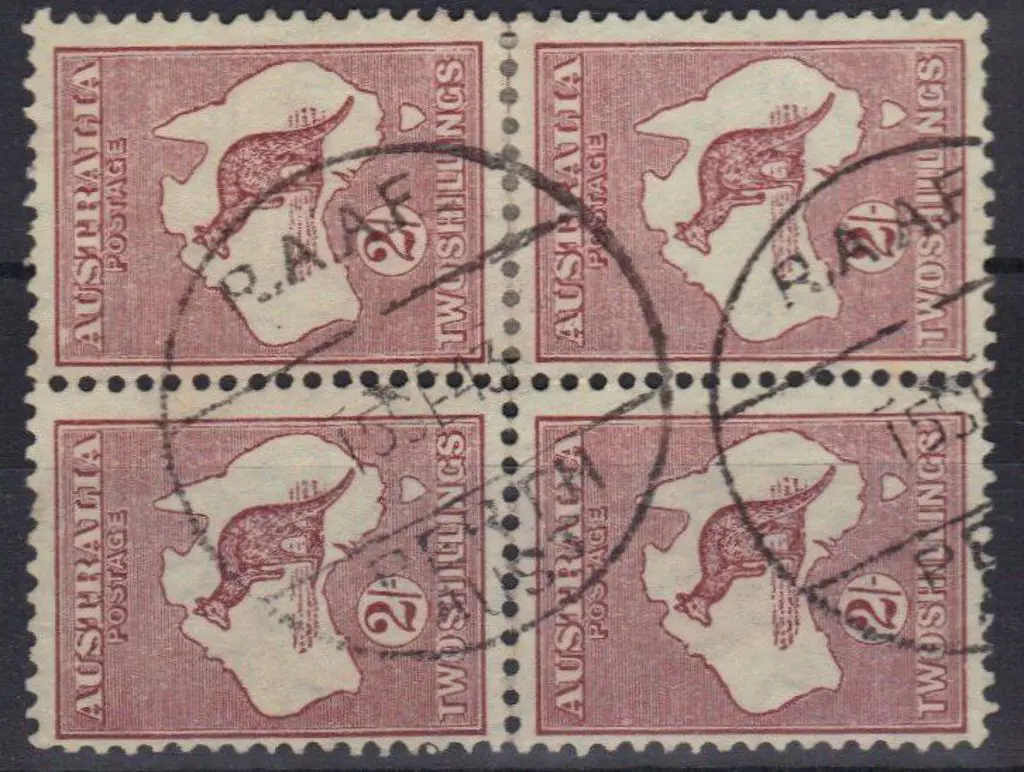 R.A.A.F. Perth Aust. Superb strike on block of 4 ... Image 1++