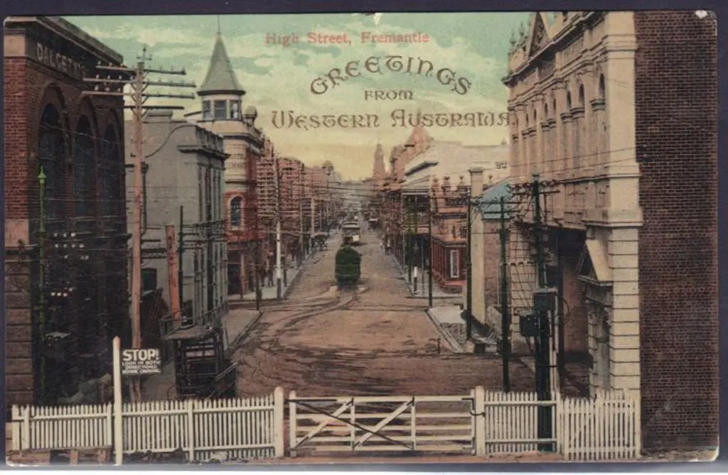 1907 P. Falk & Co to Tasmania  featuring hand ... Image 1++