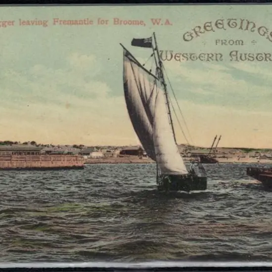 1908 P. Falk & Co hand coloured to Tasmania ...