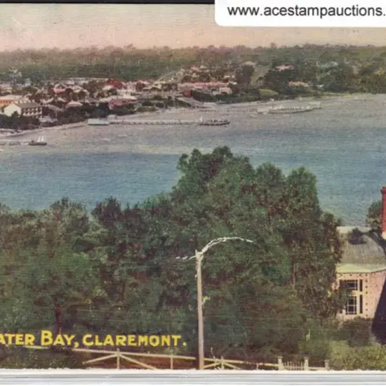 Freshwater Bay, Claremont colour card with view ...