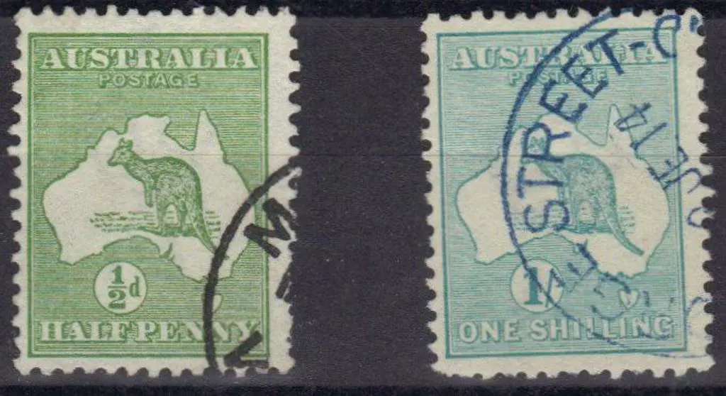 1913 1st wmk ½d with unplated "U" to map shading ... Image 1++