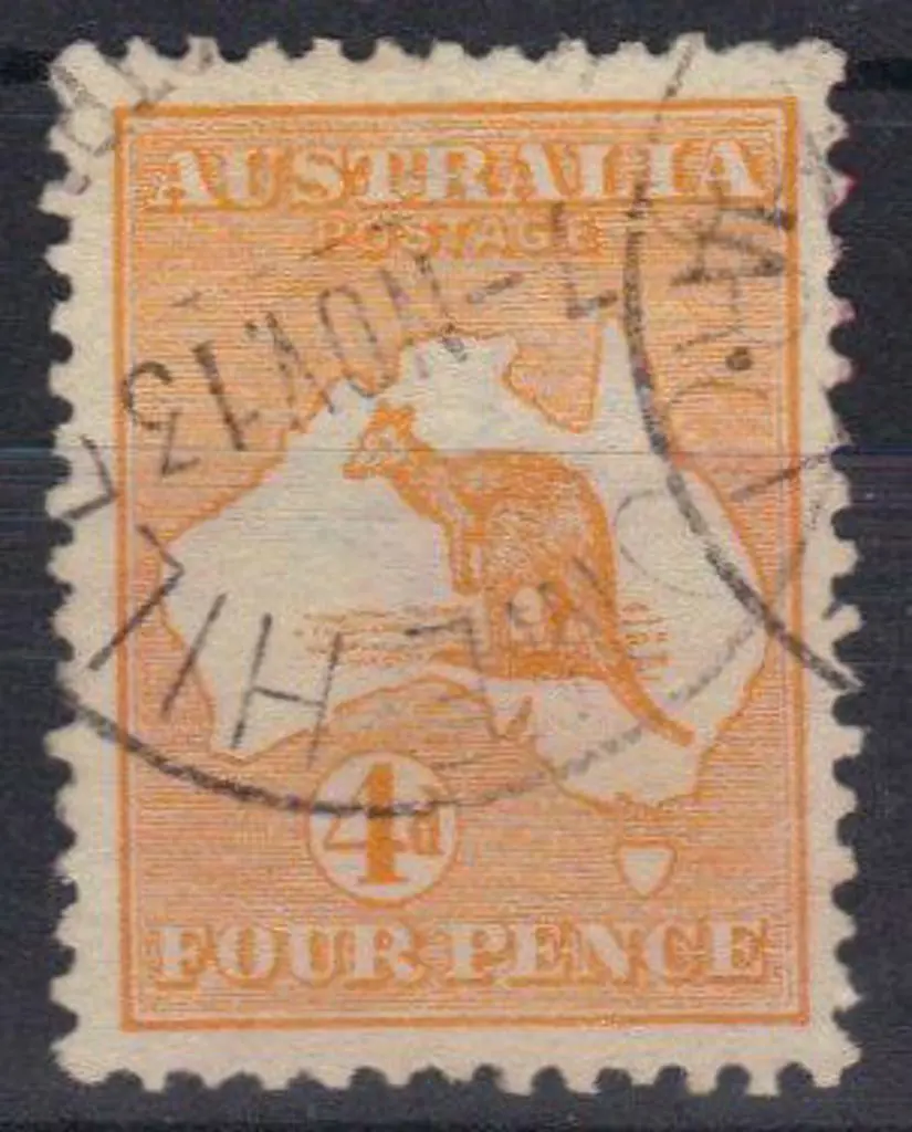 4d orange-yellow superb used with crisp Nov 1913 ... Image 1++