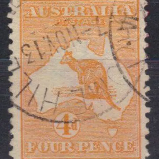 4d orange-yellow superb used with crisp Nov 1913 ...