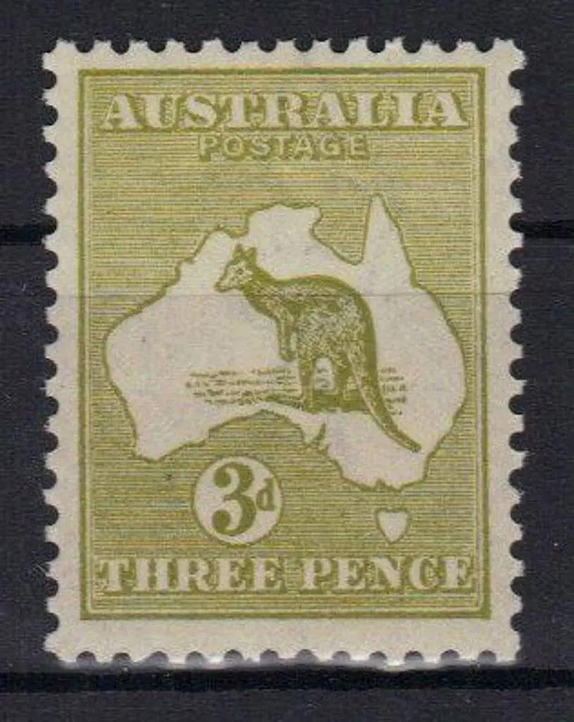 3d olive green MUH. Fresh & well centred. SG 37 Image 1++