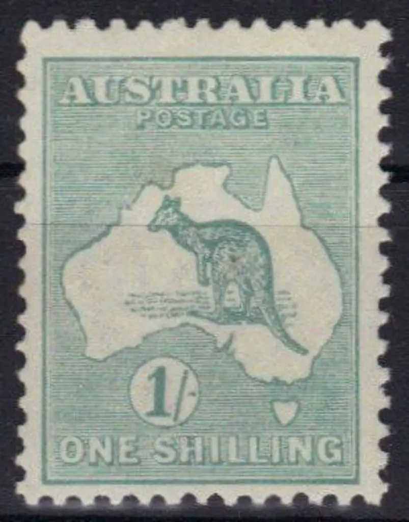 1/- blue-green Die IIB. MUH but light tone spot & ... Image 1++