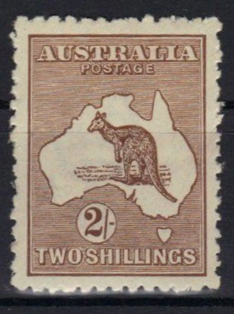 2/- brown. MLH & well-centred. Fluffy perfs with ... Image 1++