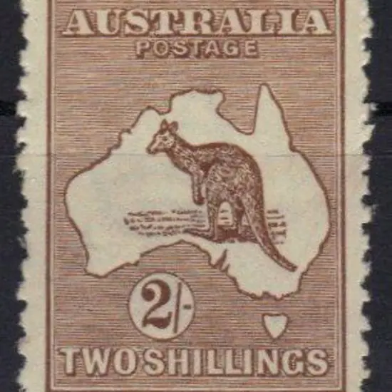 2/- brown. MLH & well-centred. Fluffy perfs with ...