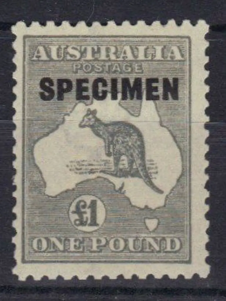 £1 grey ovptd SPECIMEN type D. MUH SG 75 Cat. £80+ Image 1++