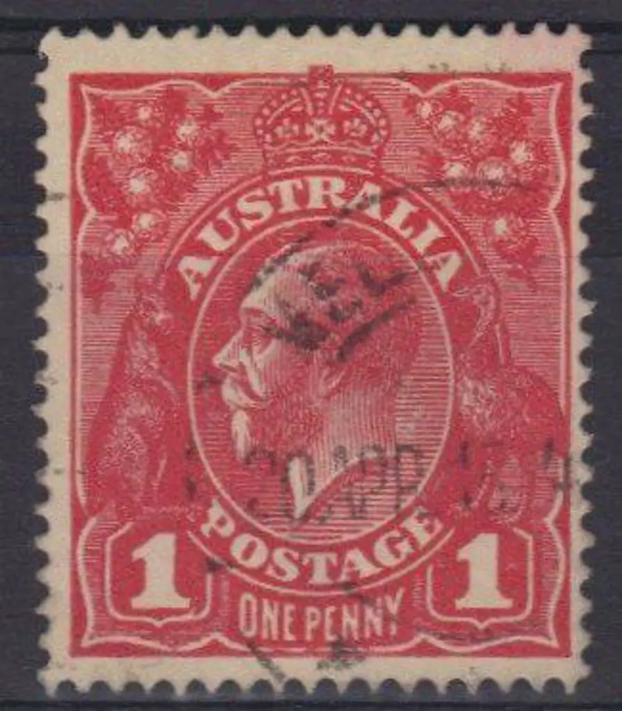 1d red Die II with inverted wmk. F/U Image 1++