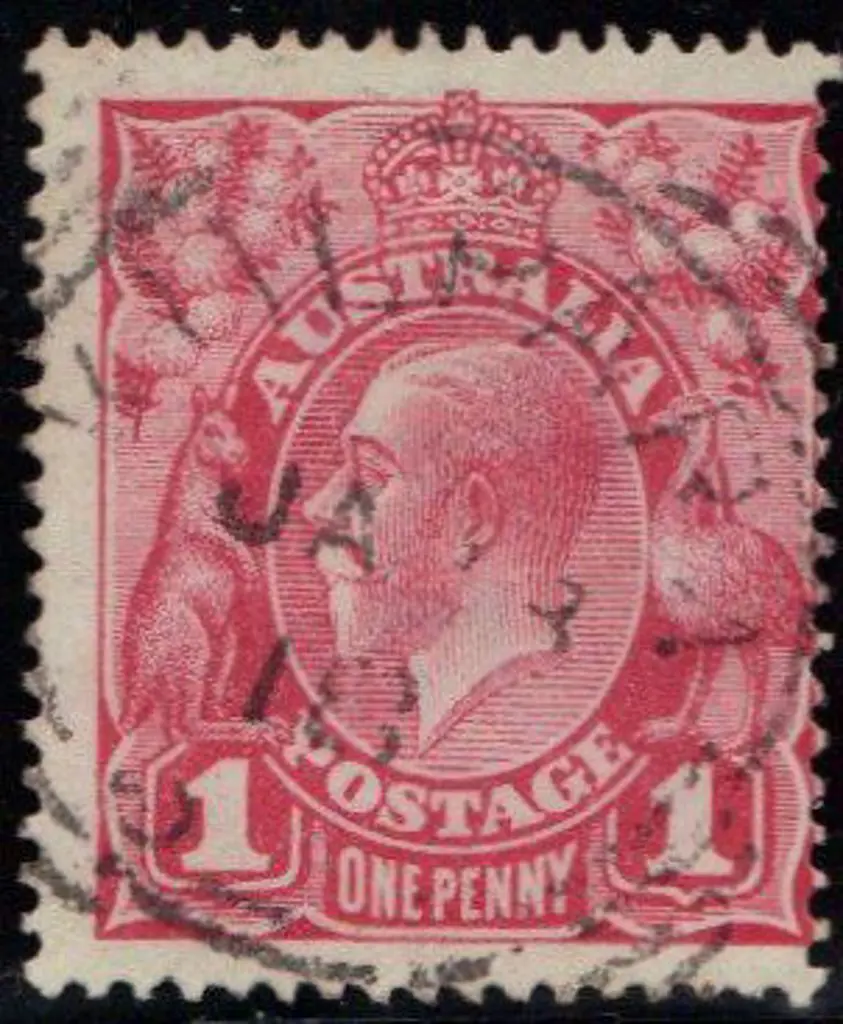 1d rose carmine with "dry ink" variety. F/U. ... Image 1++