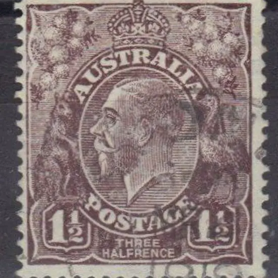 1½d black-brown dry ink variety. (Not listed in ...