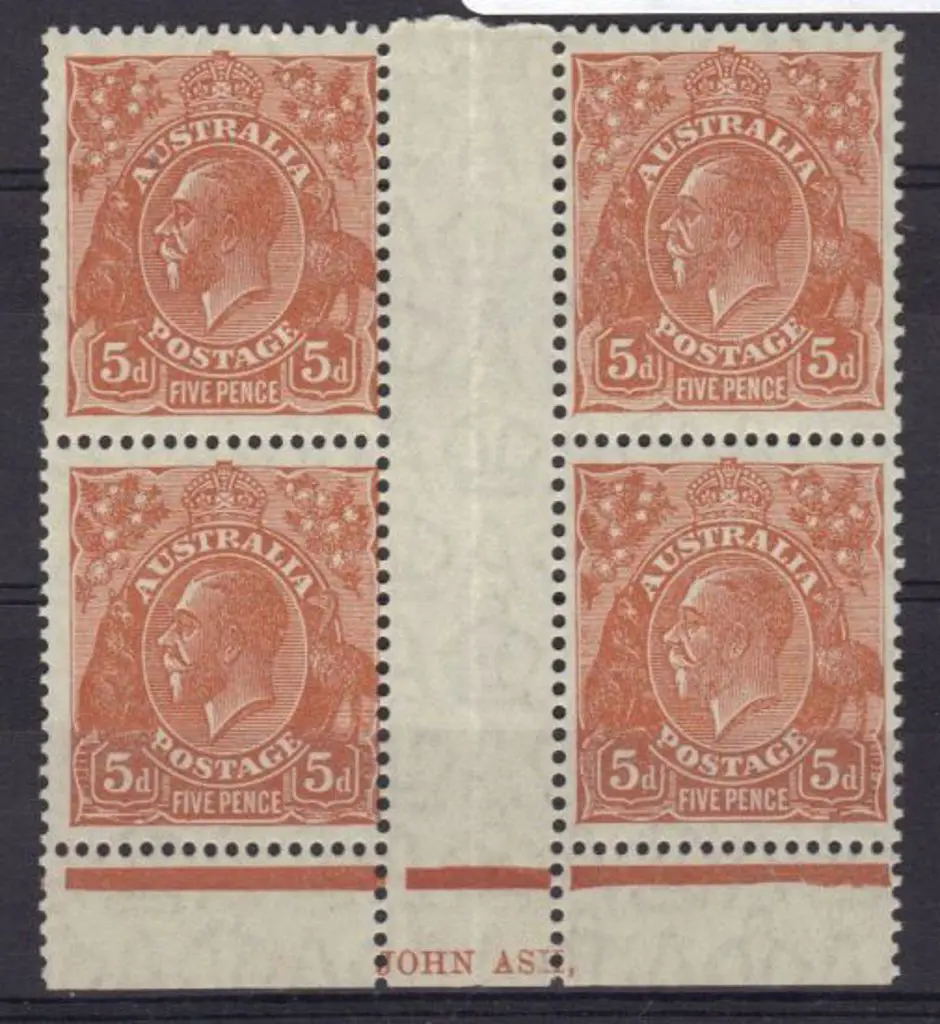 5d chestnut John Ash imprint block. MLH in gutter ... Image 1++