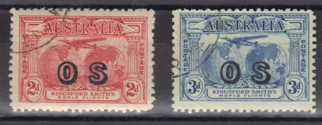 1931 Kingsford Smith 2d & 3d Kingsford Smith ovptd ... Image 1++