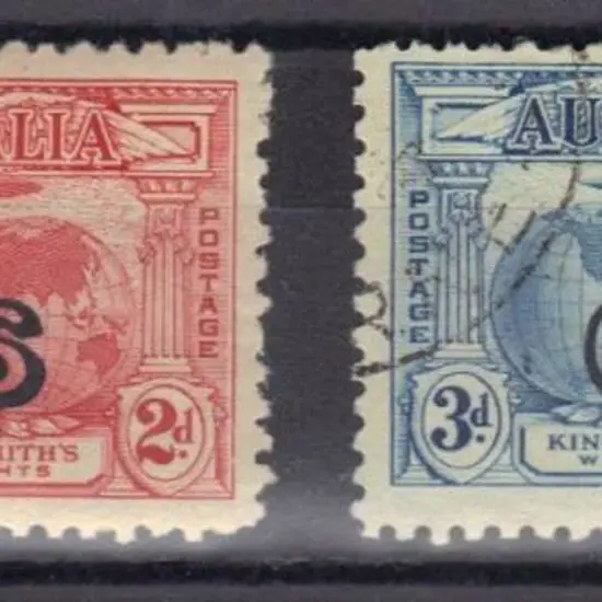 1931 Kingsford Smith 2d & 3d Kingsford Smith ovptd ...