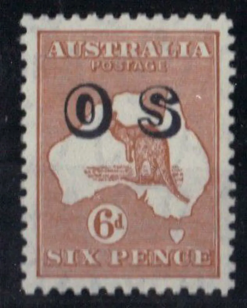1932 6d chestnut ovptd "OS" MUH. Well centred & ... Image 1++