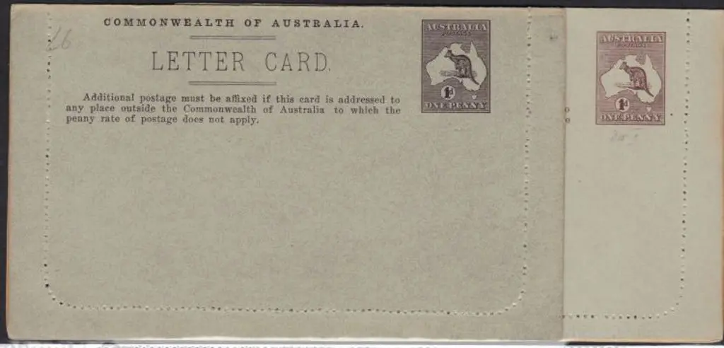 1913 1d pictorial letter card featuring "Botanical ... Image 1++