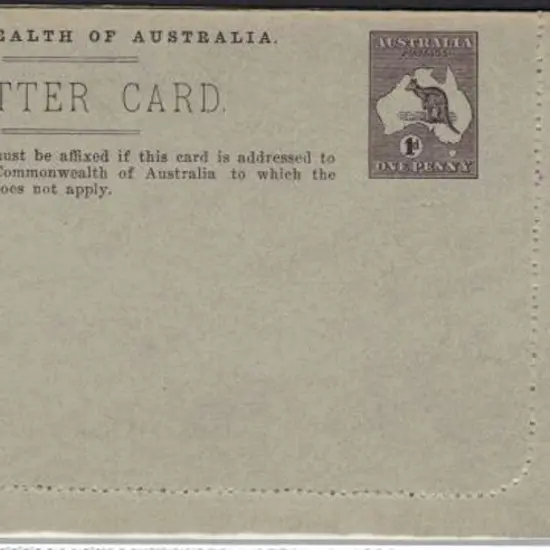 1913 1d pictorial letter card featuring "Botanical ...