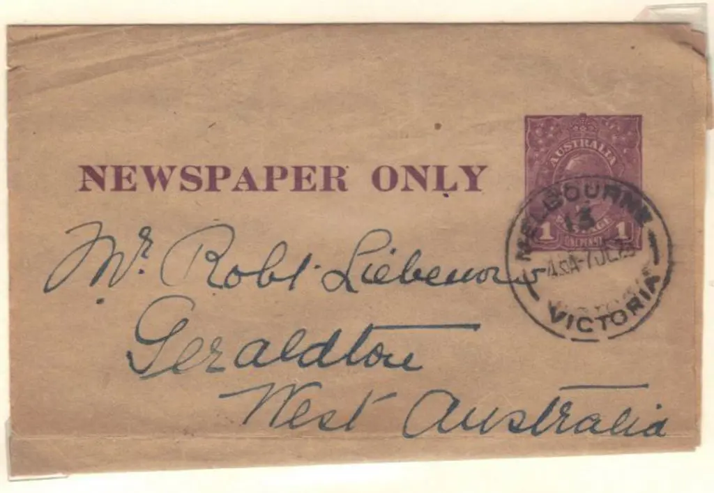 1915 ½d green & 1918 1d violet newspaper wrappers ... Image 1++