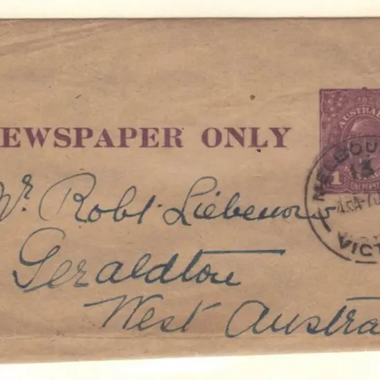 1915 ½d green & 1918 1d violet newspaper wrappers ...