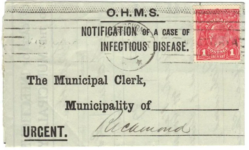 1915 (25th Oct) "Notification of a Case of ... Image 1++