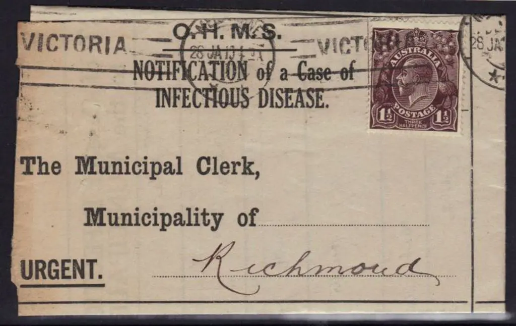 1919 (28th Jan) "Notification of a Case of ... Image 1++
