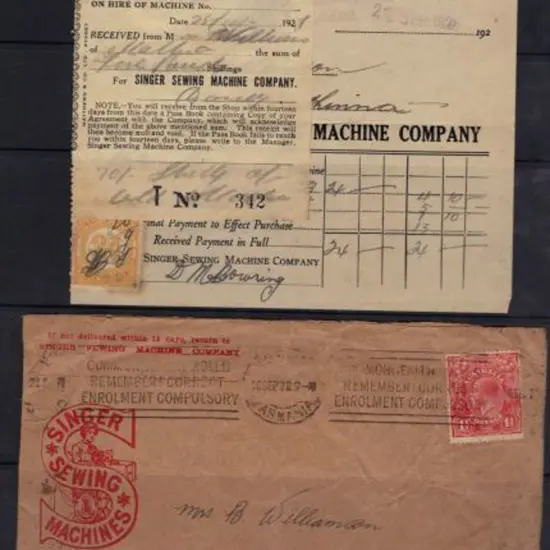 1927 cover & contents from Singer Sewing Machine ...