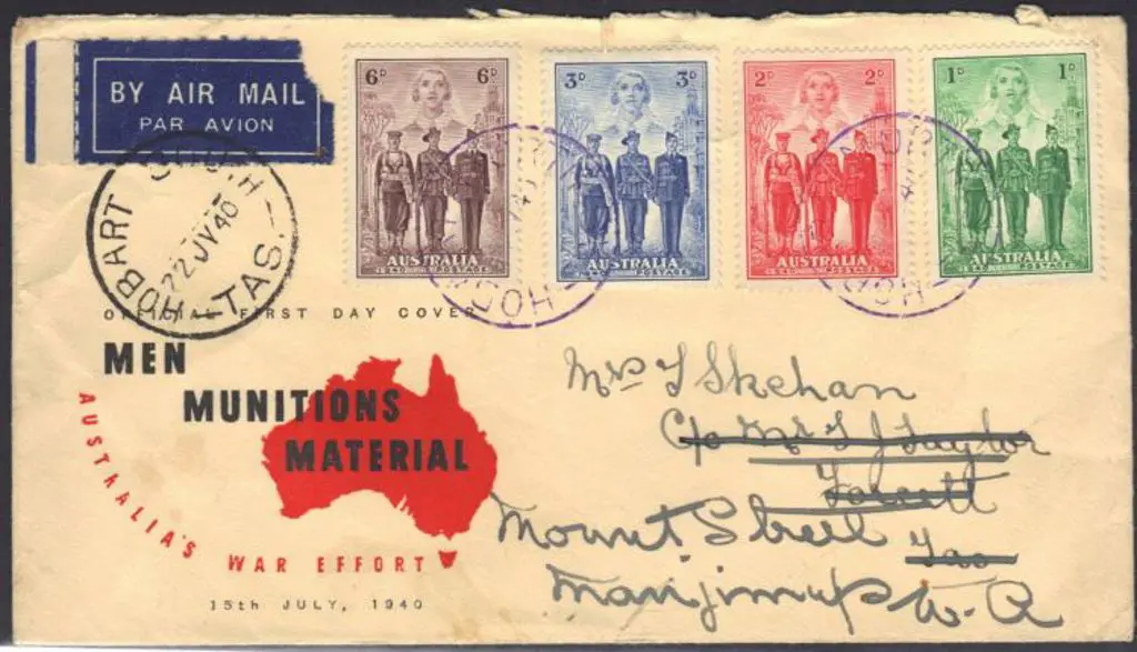 1936 S.A. Cent set on FDC with "S.A. CEN & 7th ... Image 1++