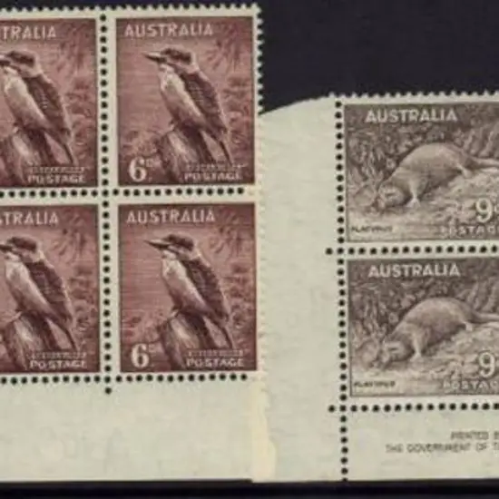 1937/48 Zoologicals perf. 15x14. 5d MUH/MLH & 9d ...