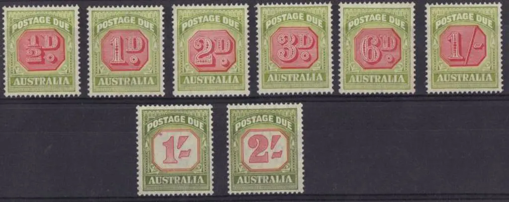 1938 Postage Dues, recess printed set (ex 4d) plus ... Image 1++